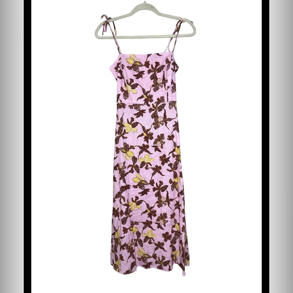House of Harlow 1960 pink and Brown Floral Maxi Dress size XS
